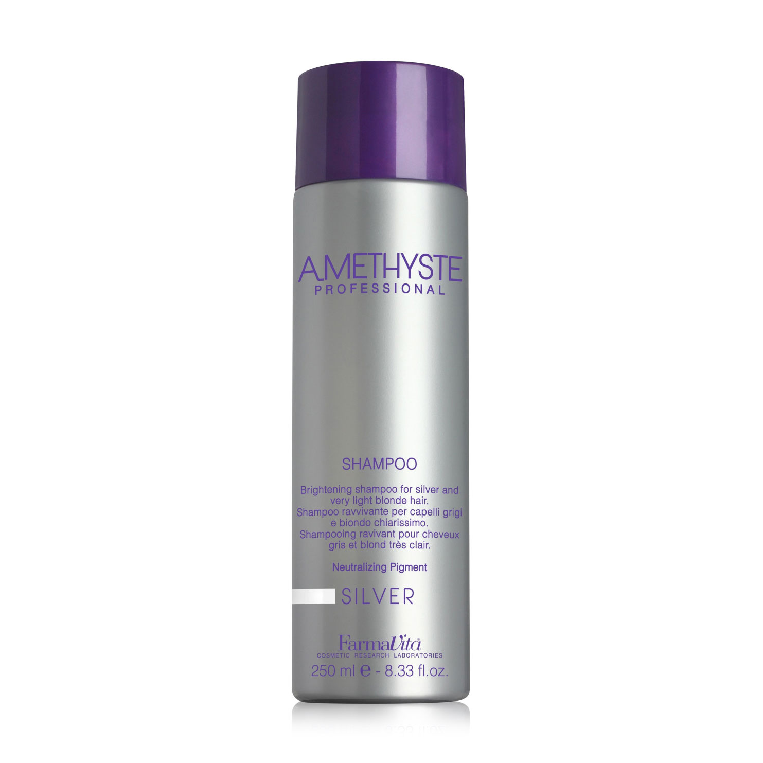 Шампунь FarmaVita Amethyste Silver Shampoo для сивого та світлого волосся, 250 мл